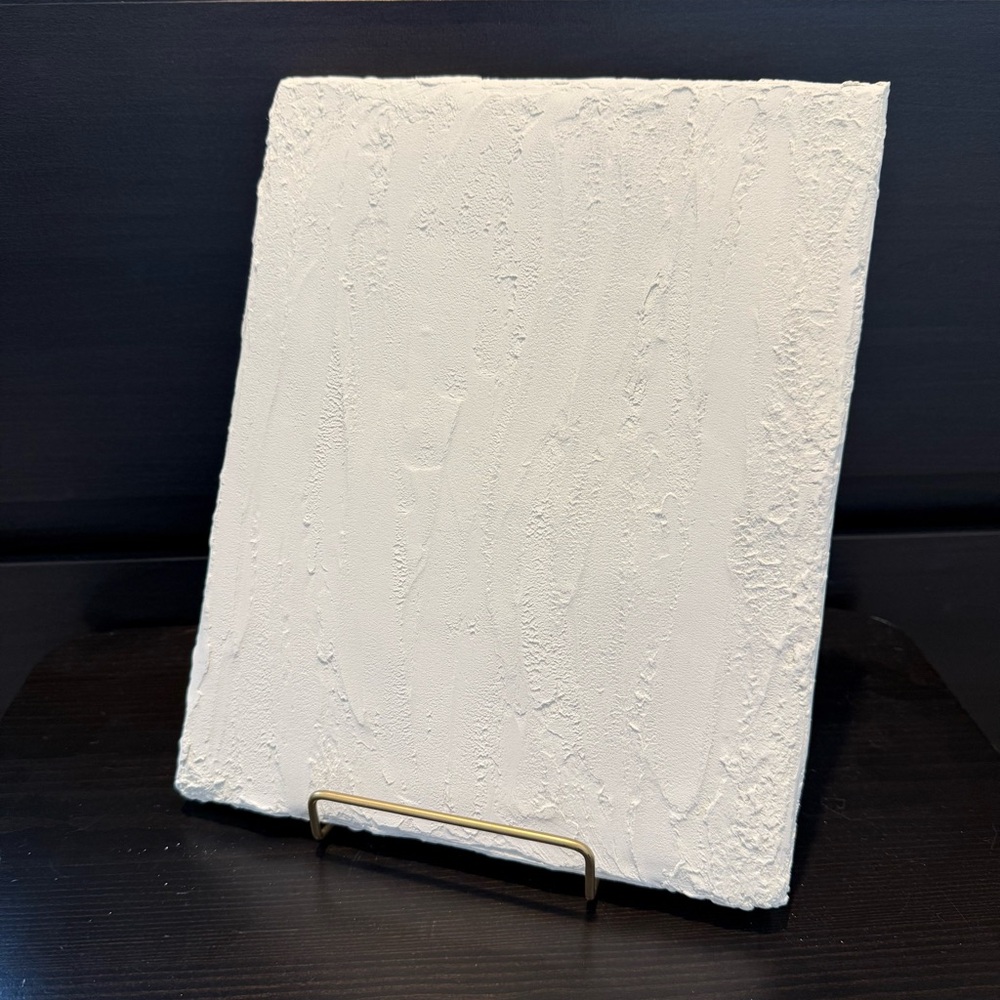 Textured Canvas with Gold Stand
